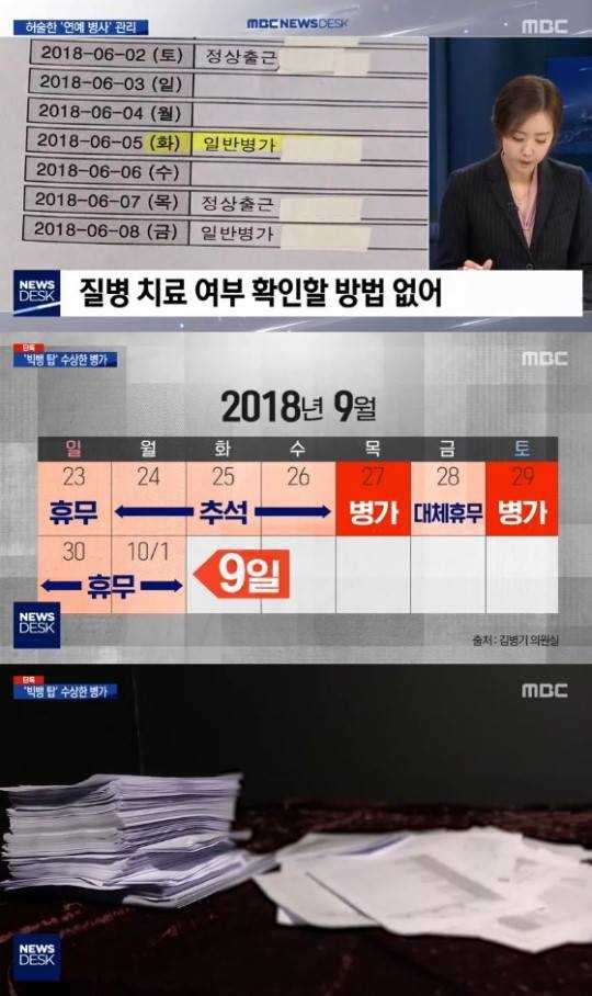 MBC News, TOP'nin doktor raporu olmadan fazladan hastalık izni aldığını bildirdi