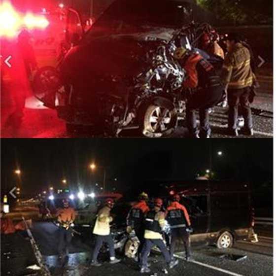 MustB'nin araba kazasının fotoğrafları kazanın ciddiyetini gösterdi