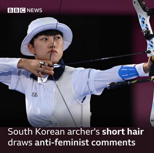 Olimpiyatlarda kadın okçulukta altın madalya alan An San Koreli erkeklerden 'feminist' olduğu gerekçesiyle nefret alıyor