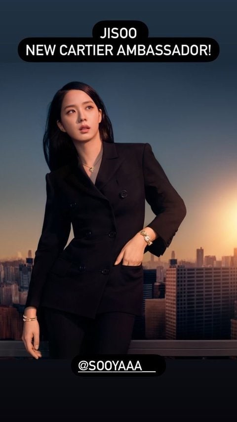 [PANN] Jisoo yeni Cartier elçisi seçildi