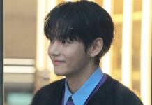 BTS V bugünkü Celine etkinliğindeydi