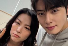 Arden Cho, Cha Eunwoo’nun Instagram gönderisinin altına yorum bıraktı
