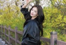 IVE An Yujin, annesinin çektiği kiraz çiçeği fotoğraflarını paylaştı