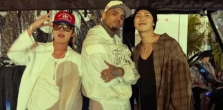 J-Hope ve RM, Chris Brown konserinde eğleniyor image (1)